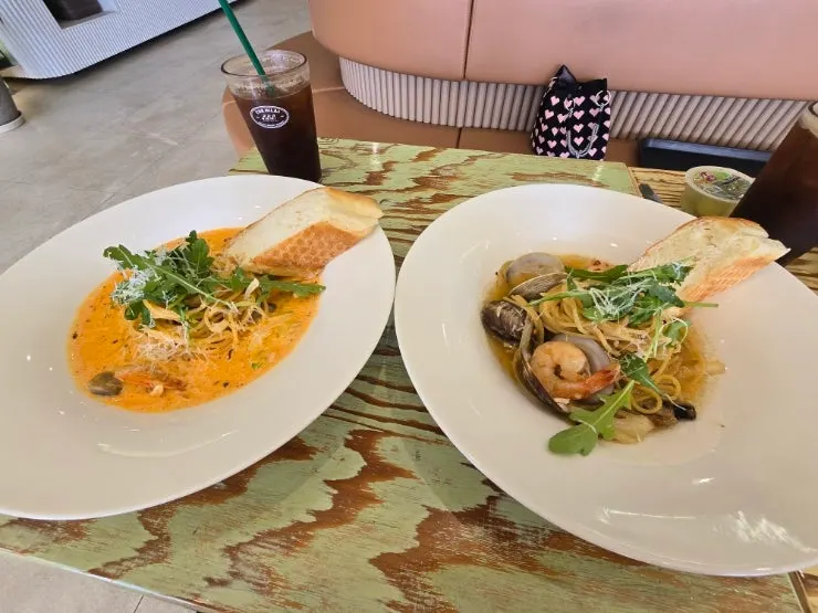 Two bakery treats chosen for lunch