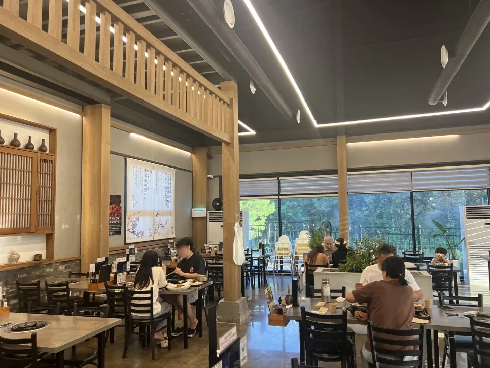 Tables spaced generously apart