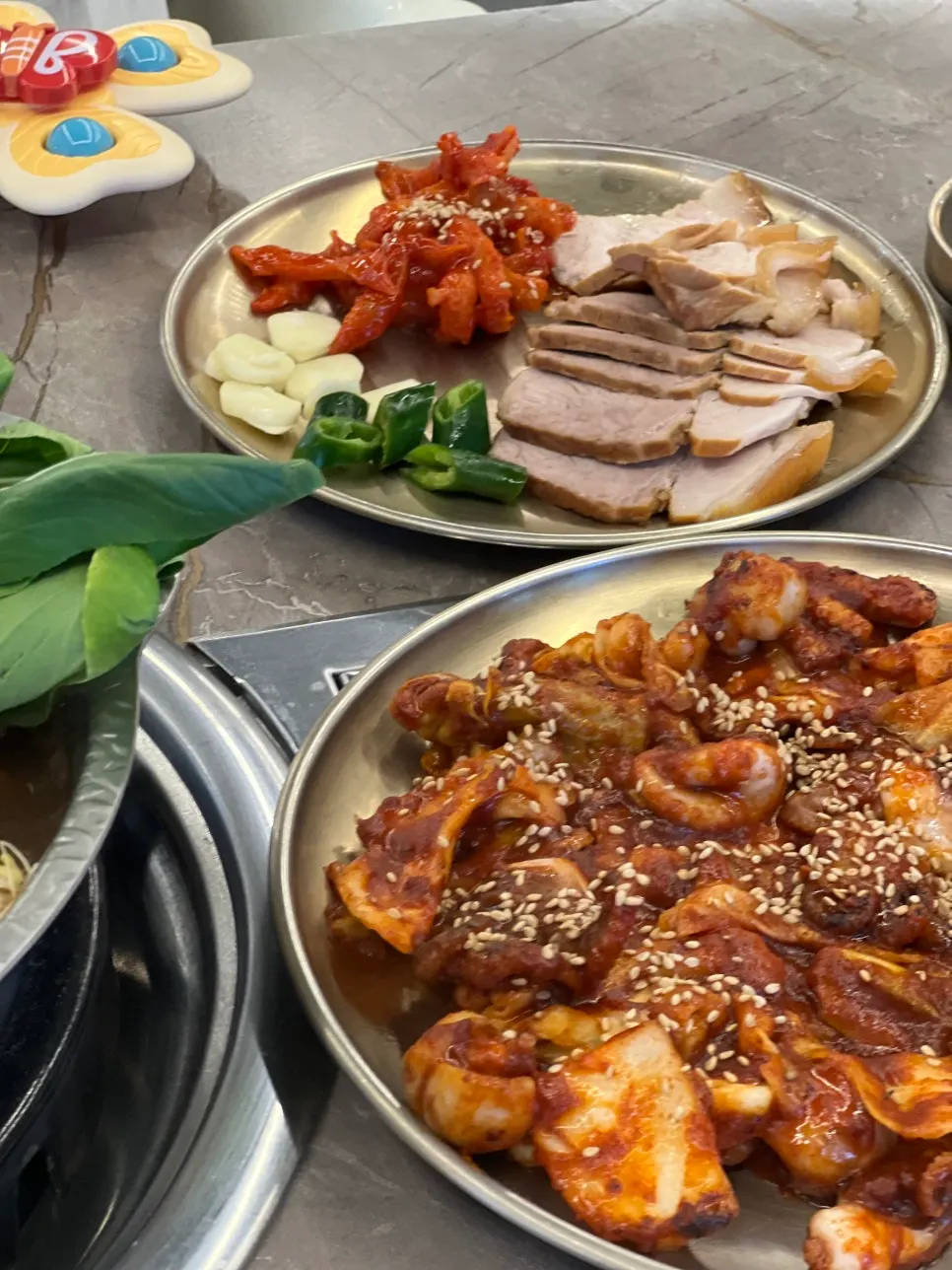 Spicy fire-flavored stir-fried baby octopus