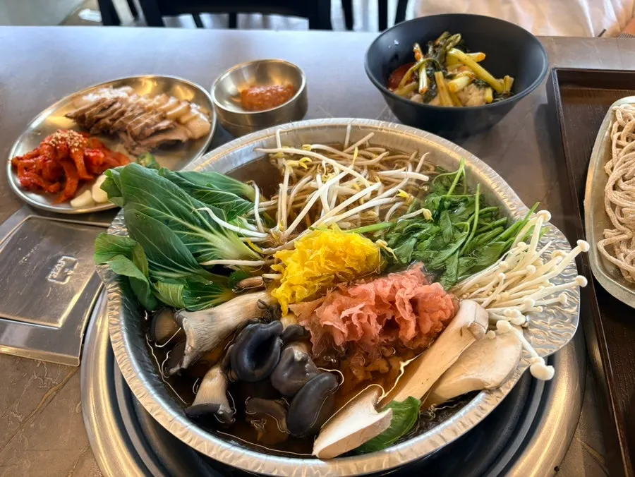 Assortment of mushroom varieties for the shabu pot