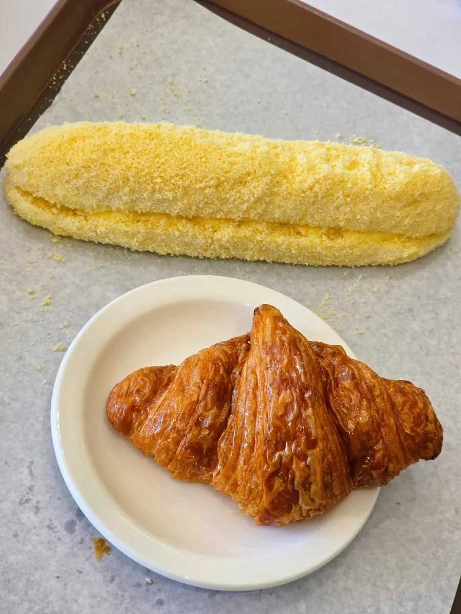 통통한 새우가 들어간 파스타 클로즈업