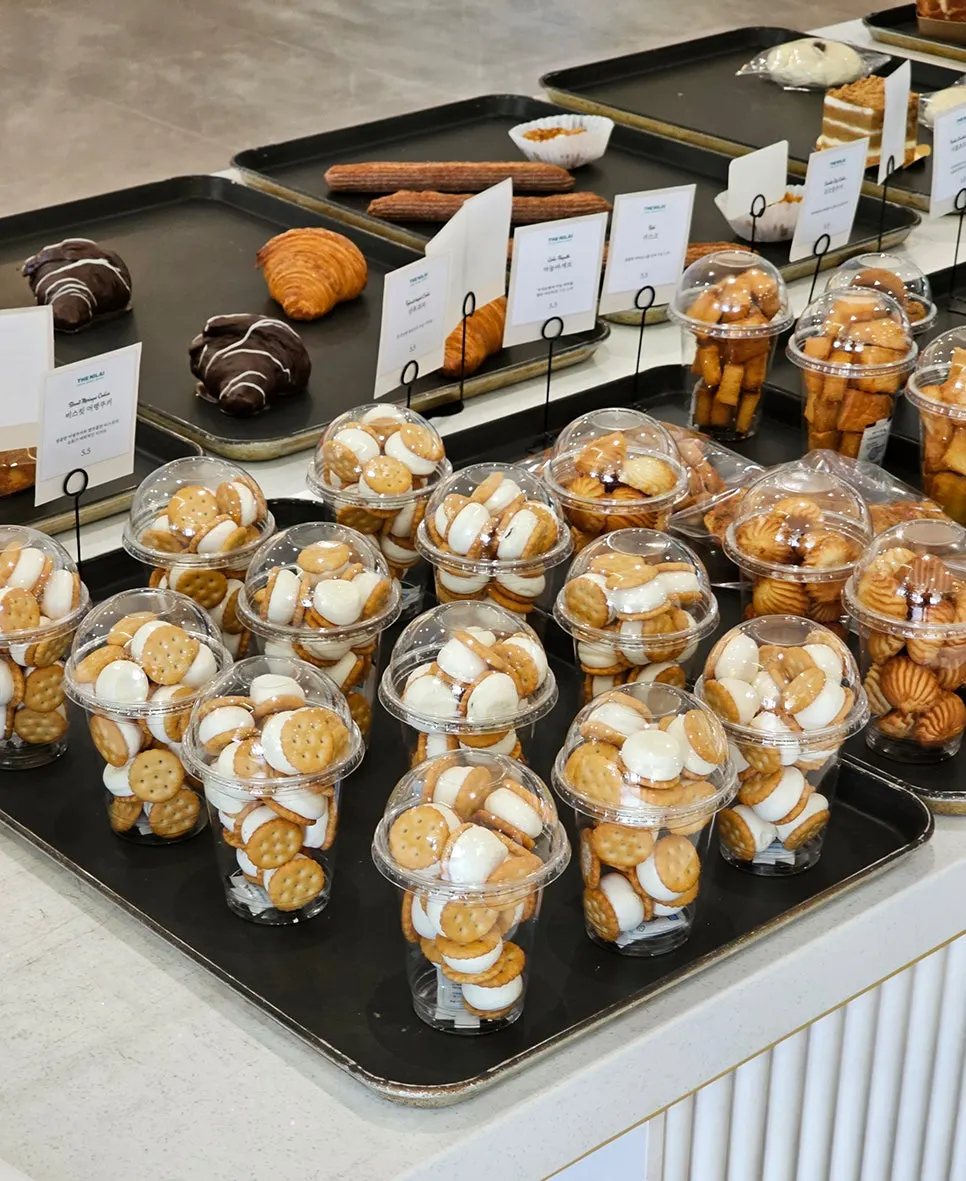 Display of assorted baked goods