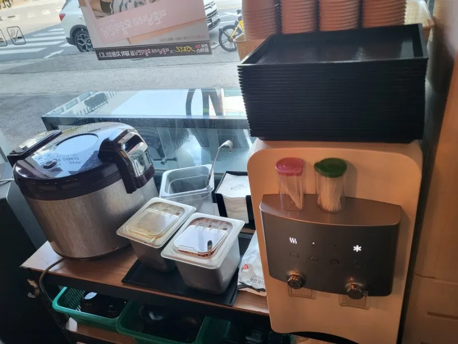 Kiosk order screen at Gin Jaryoko Ansan Gojan Branch