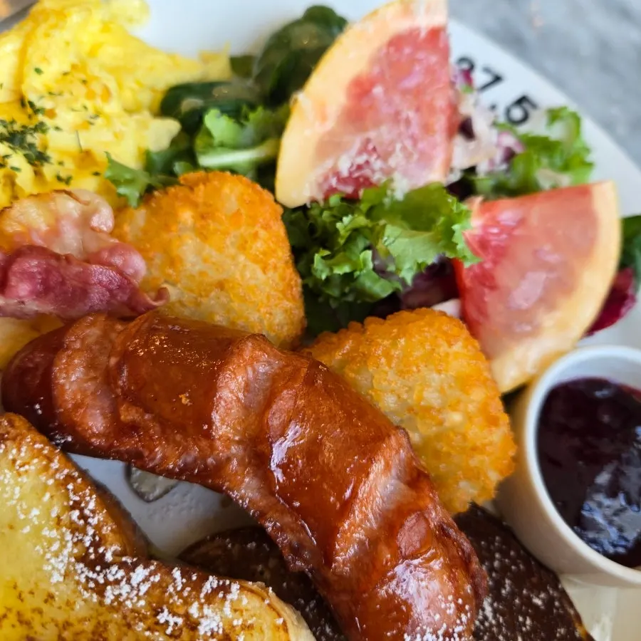 Sausage on the brunch plate