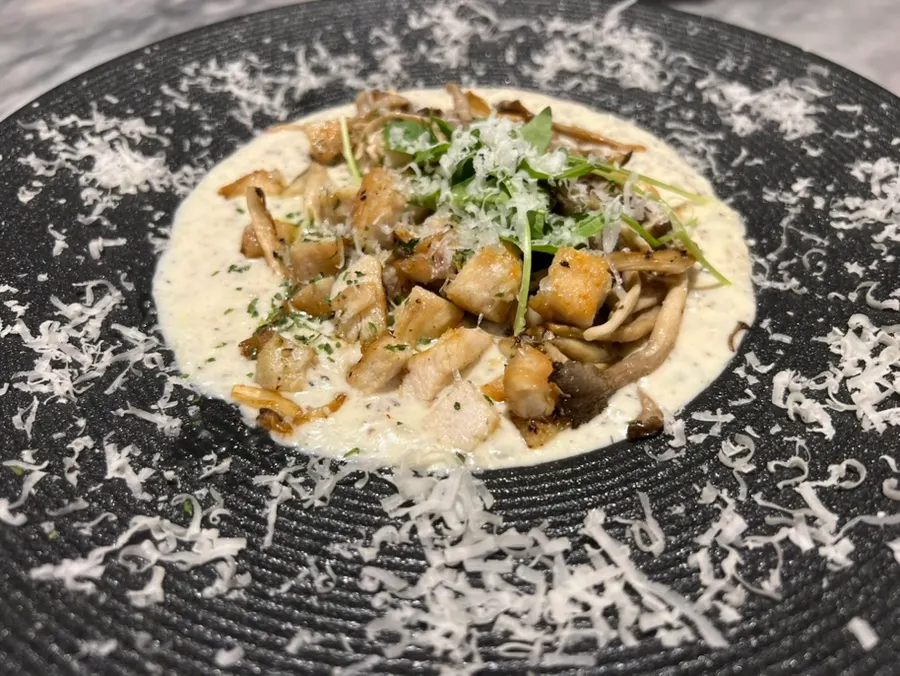 Close-up of the risotto