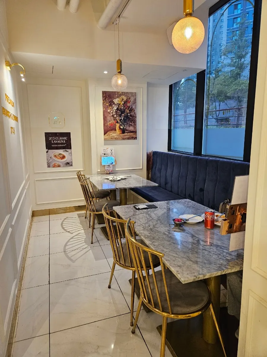 Seating area with European-style sofas and chairs