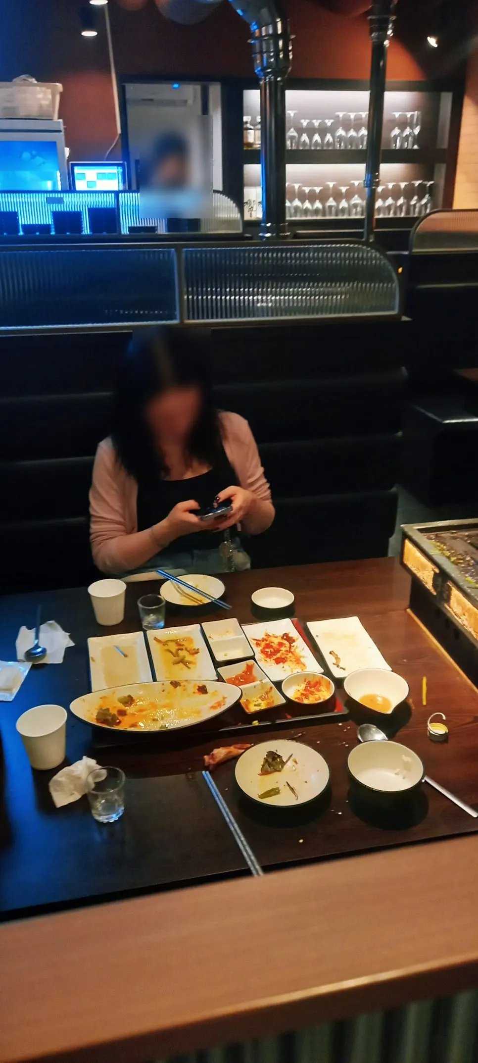 Set Donggiun ketika hampir habis dimakan bersama paun bakar
