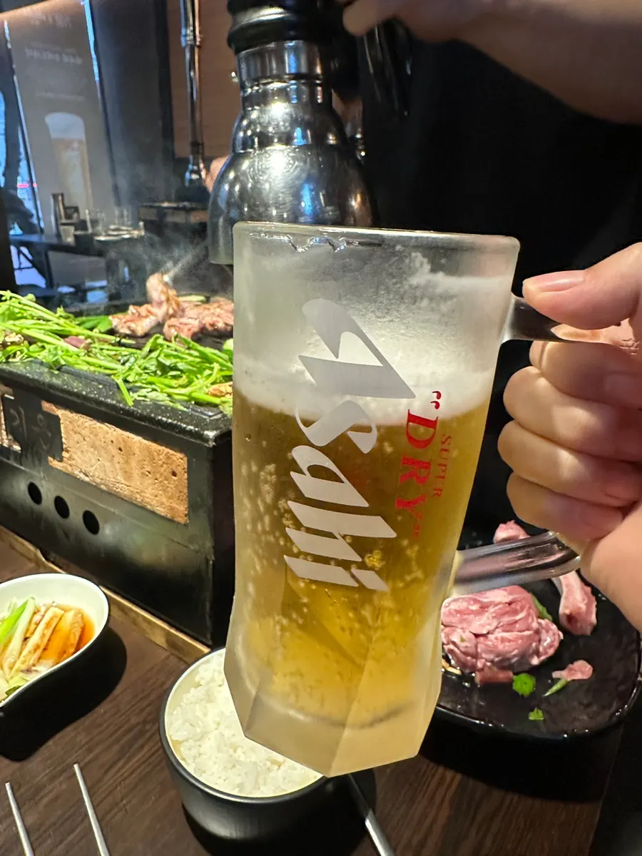 기운 강남역 본점 아사히 생맥주 한 잔