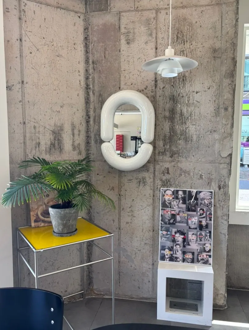 Plants used as café decor