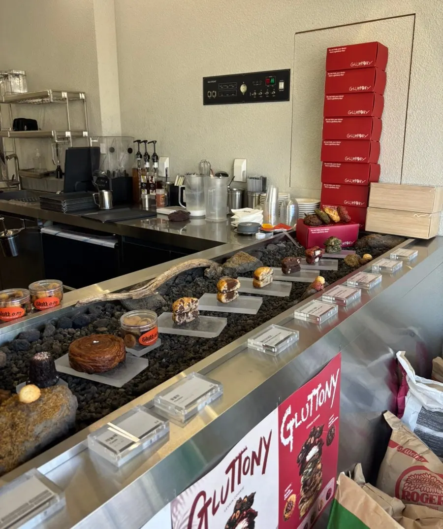 Cookies and breads on display