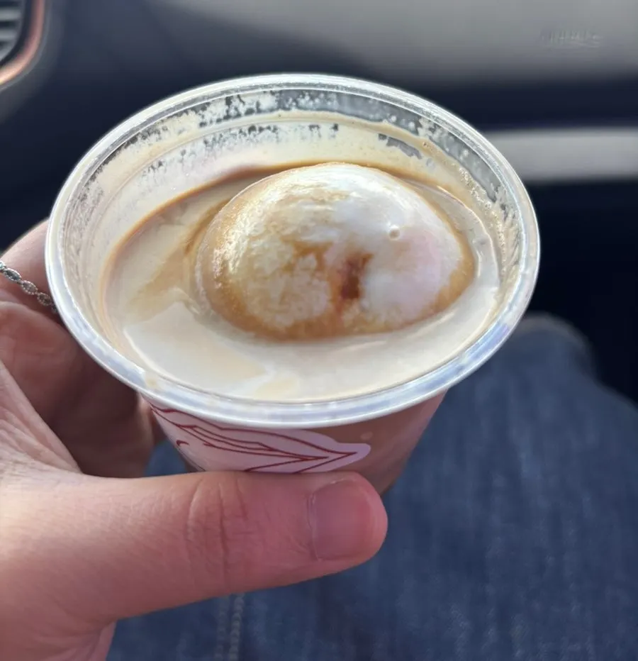 Close-up of the summer latte