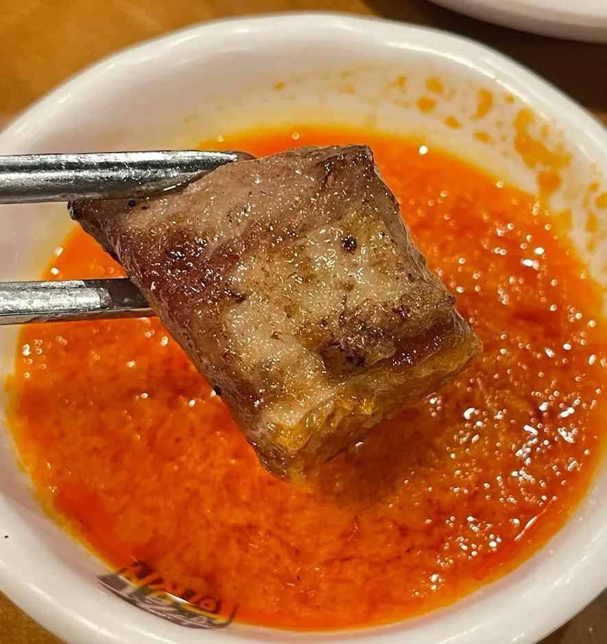 잘라서 익히는 목살