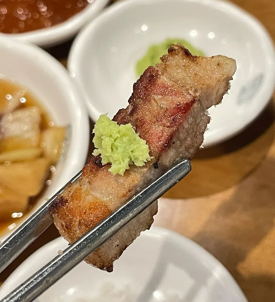 식사를 마친 고반식당 순천조례점 테이블