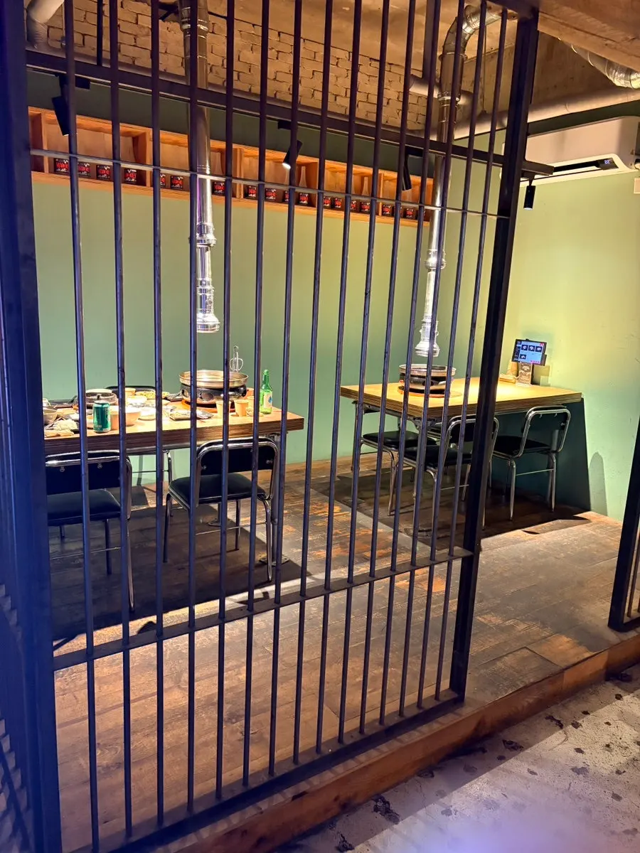 Inside the dry-aging chamber