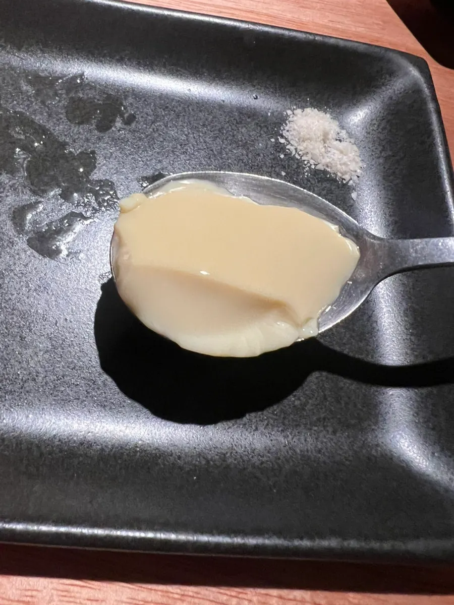 A spoonful of soft chawanmushi