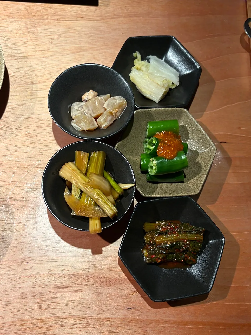 Table setting at the reserved seat booked through Naver Reservation
