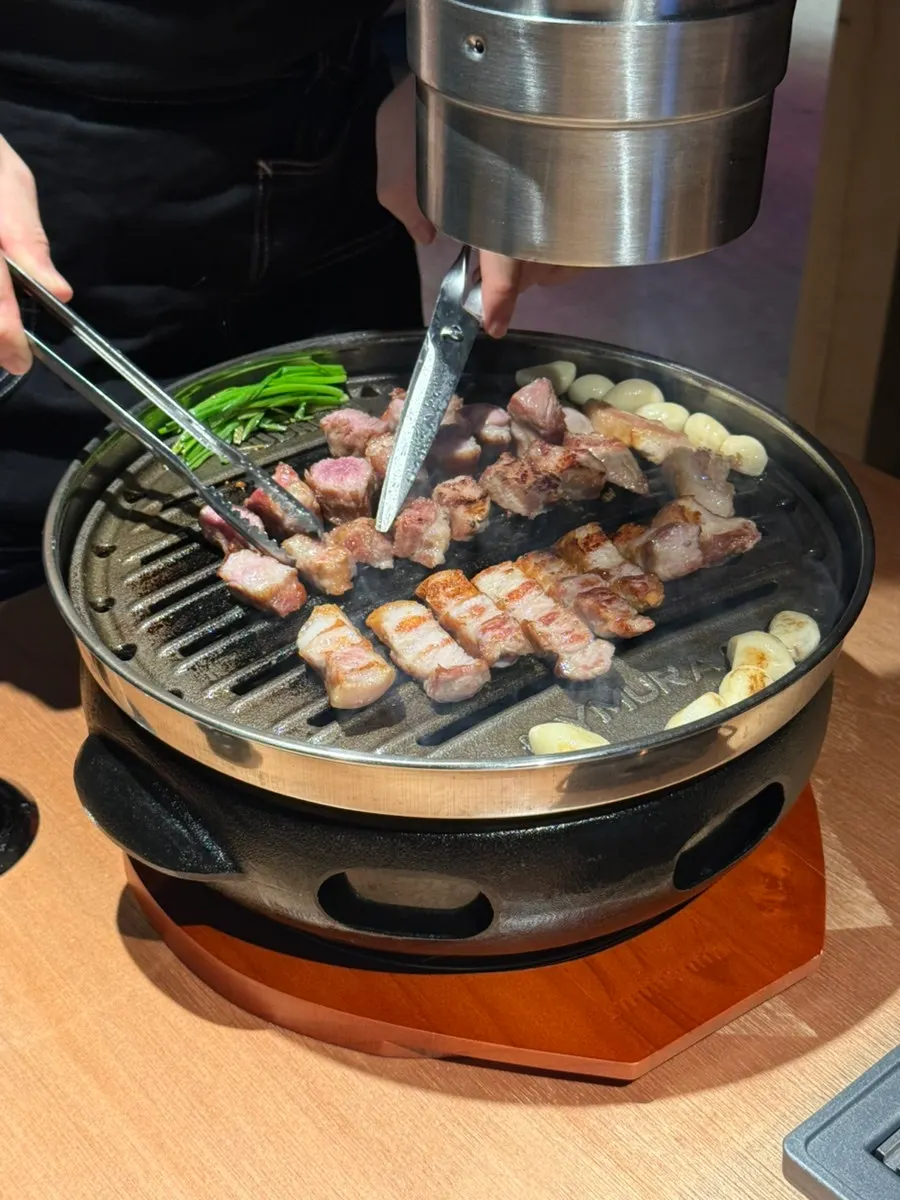Close-up of nicely browned grilled meat
