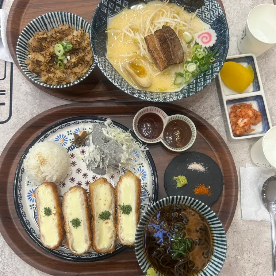 면식당 고덕역점 대표 세트 메뉴판
