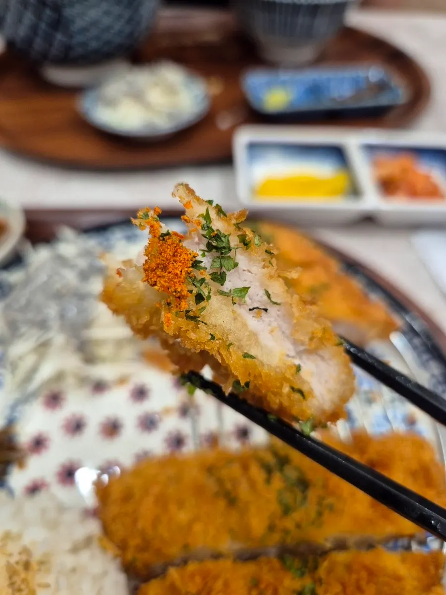 Pork loin tonkatsu with shichimi