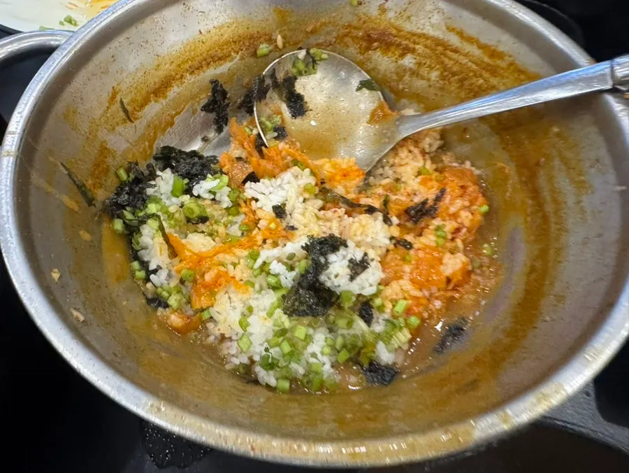 Pot simmering with the added extra noodles