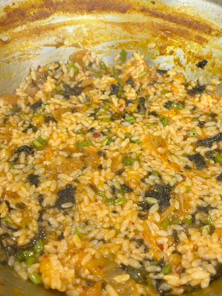 Fried rice with broth added