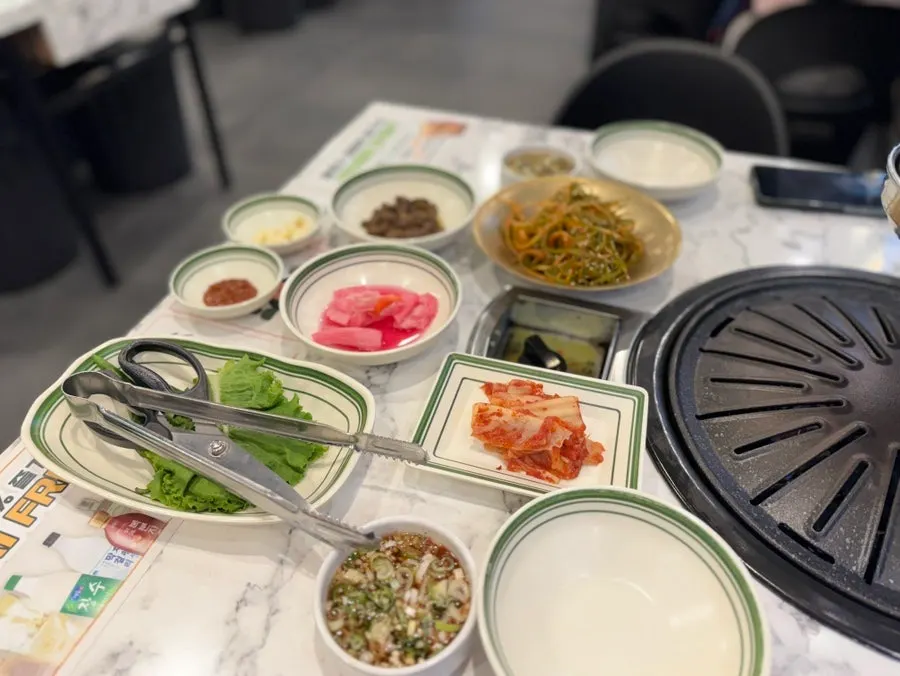Basic table setting after ordering the A Set