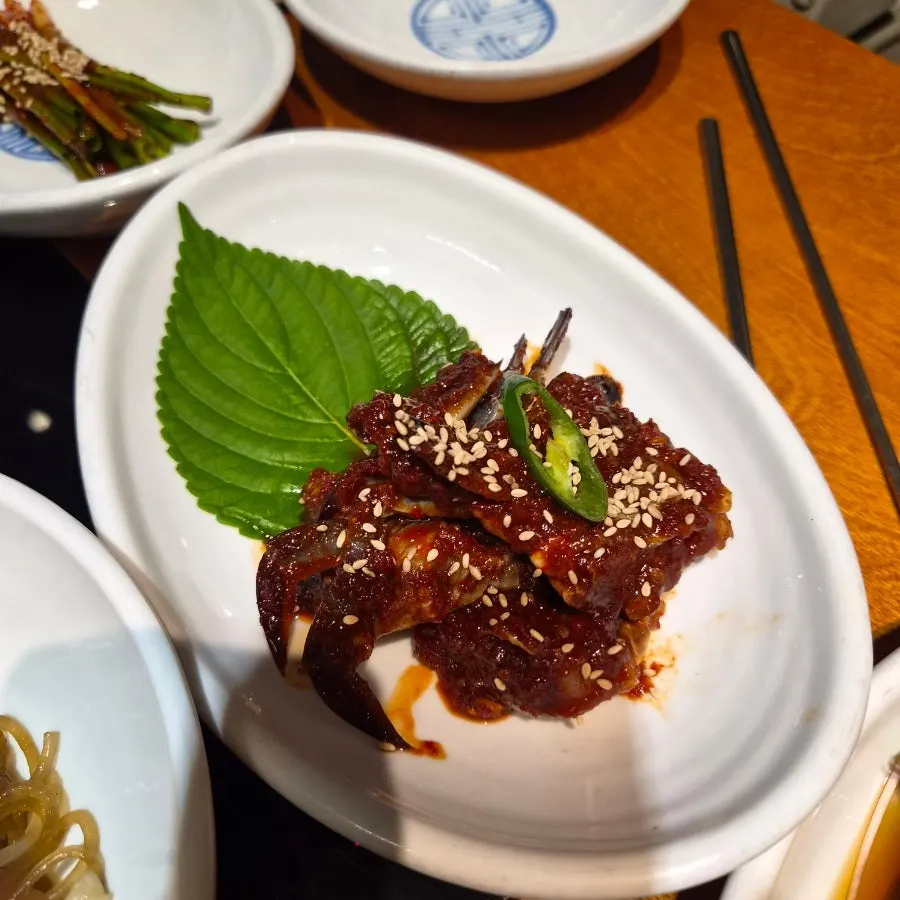 Japchae side dish at Gogi 9dan