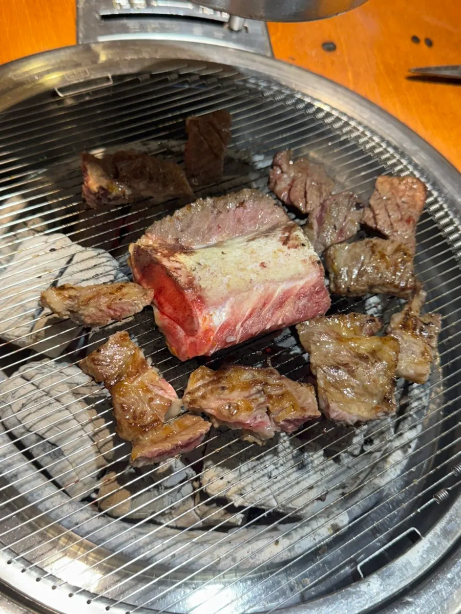 Large fresh short ribs still on the bone