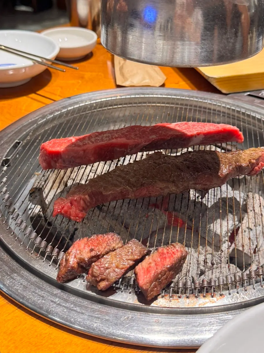 A fully grilled piece of flower short rib