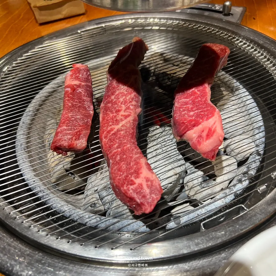 Flower ribs and skirt steak on the grill