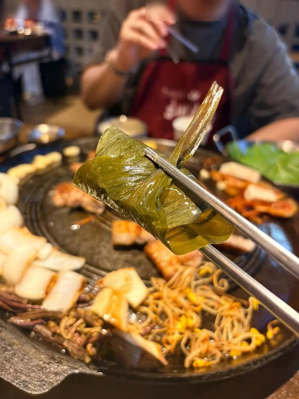 마무리까지 이어진 고기가온당 고기 한상