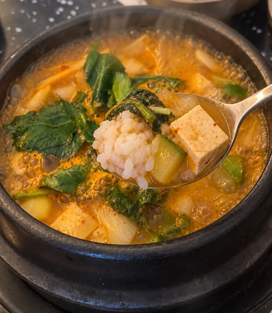 Doenjang jjigae received as a Naver review service