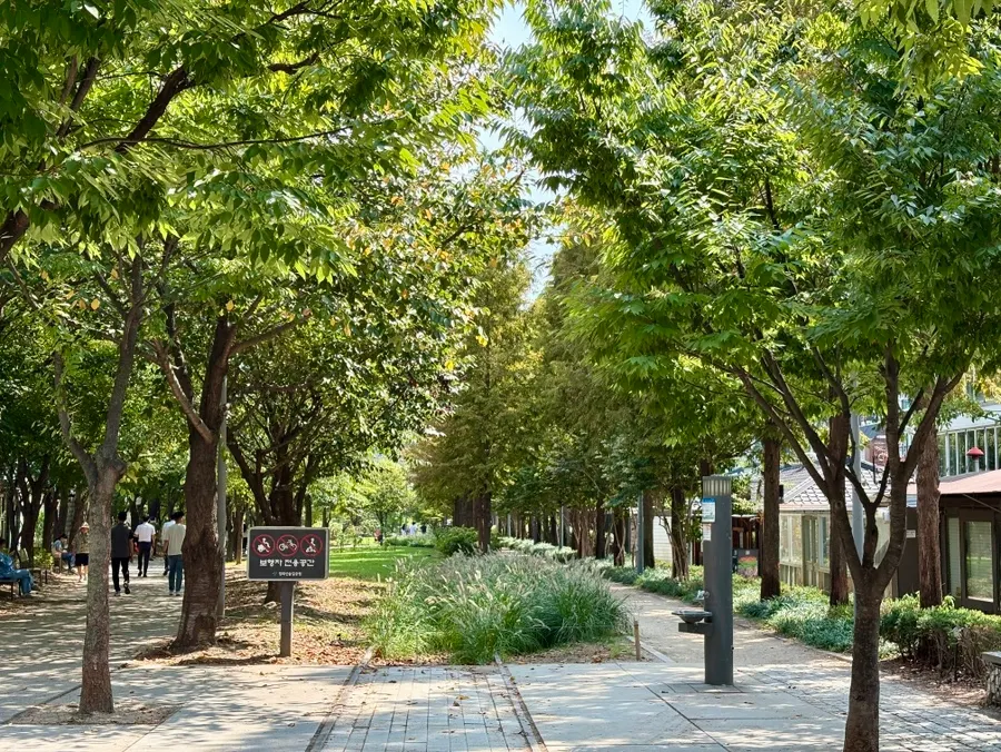 京義線スプキル公園の街並み風景