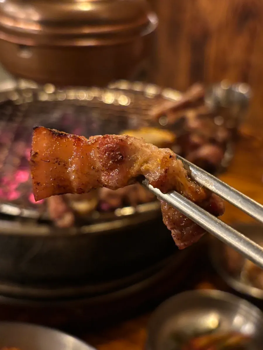 A piece of pork belly with chewy skin attached