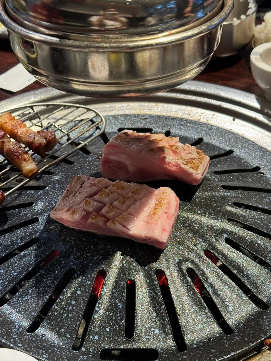 Golden, well-cooked pork belly