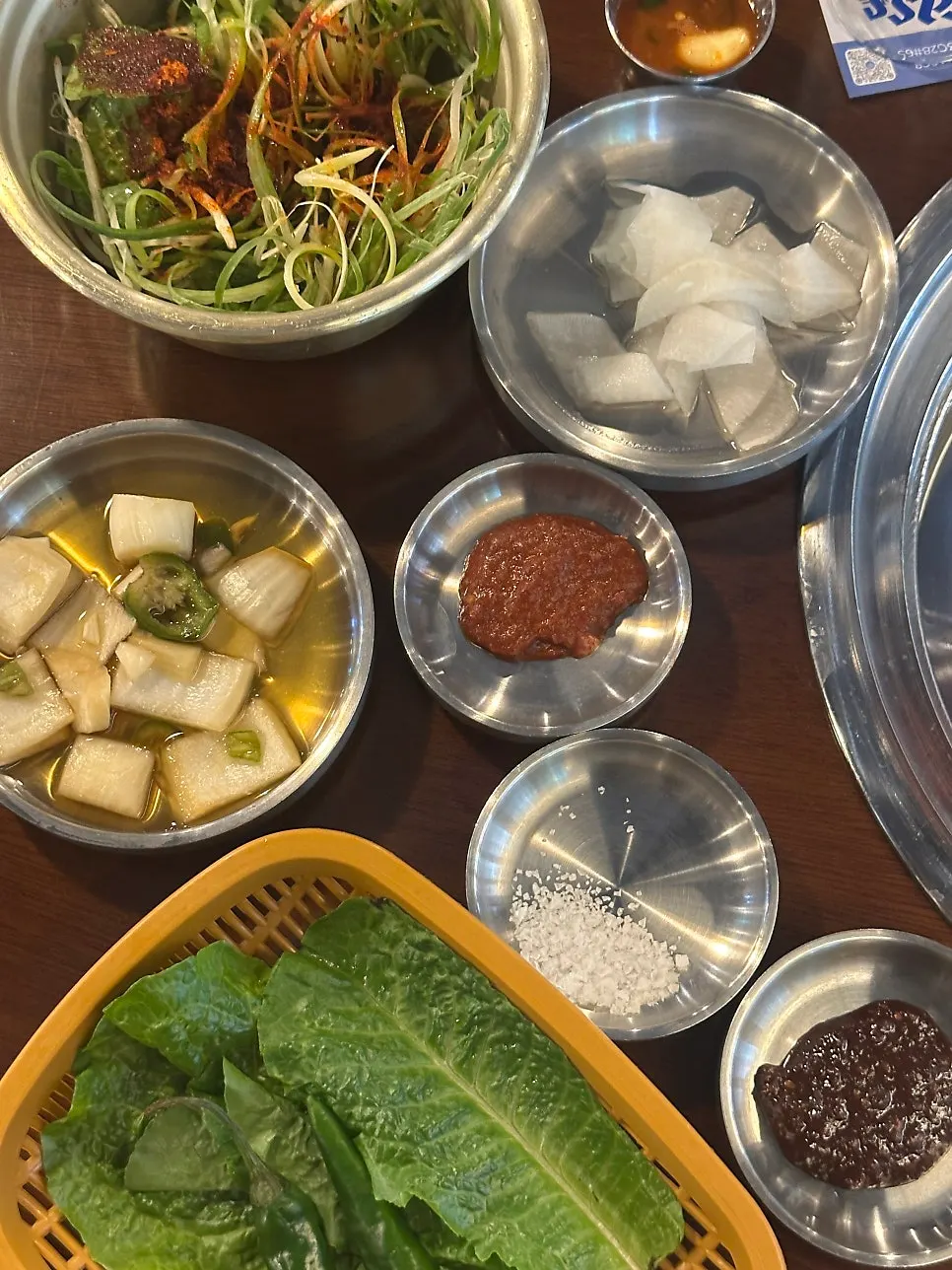 Pa-kimchi served as a side dish