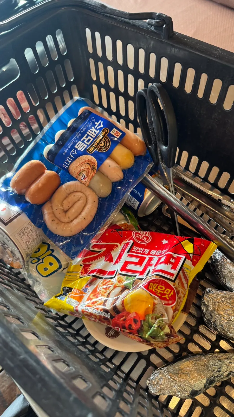 The Gogiyogi on-site store stocked with ingredients and food
