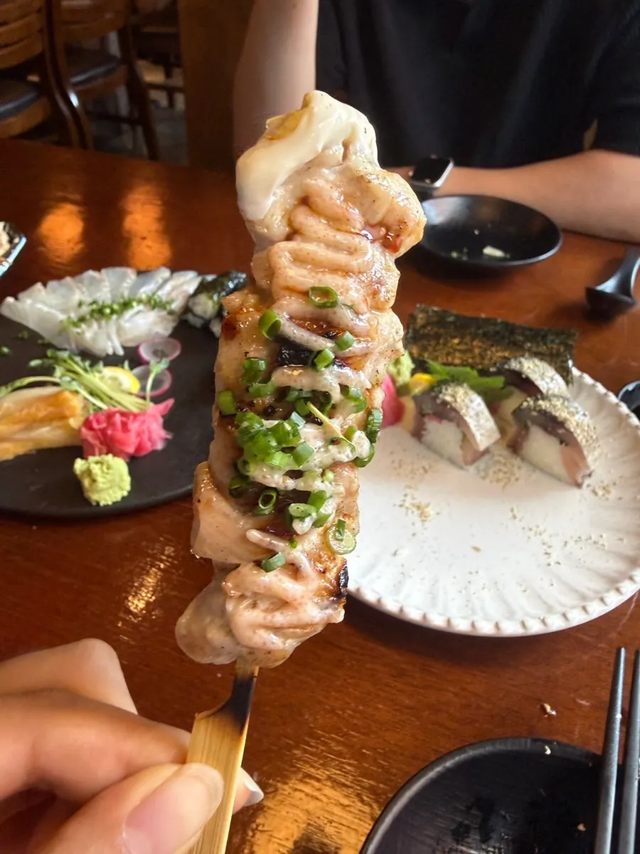 Cận cảnh xiên yakitori