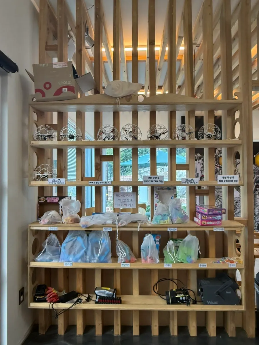 Board games available to rent from the shop
