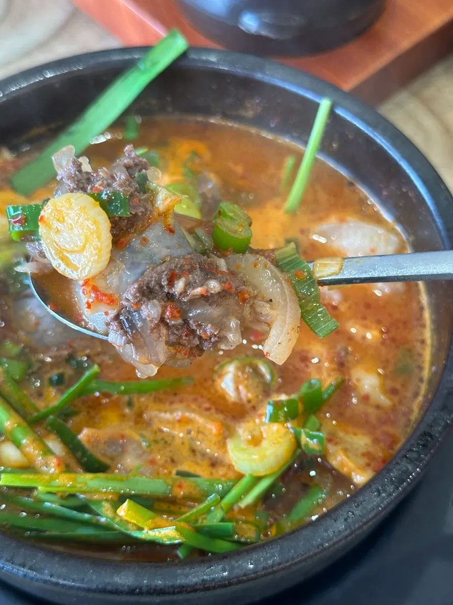 얼큰 순댓국 상차림