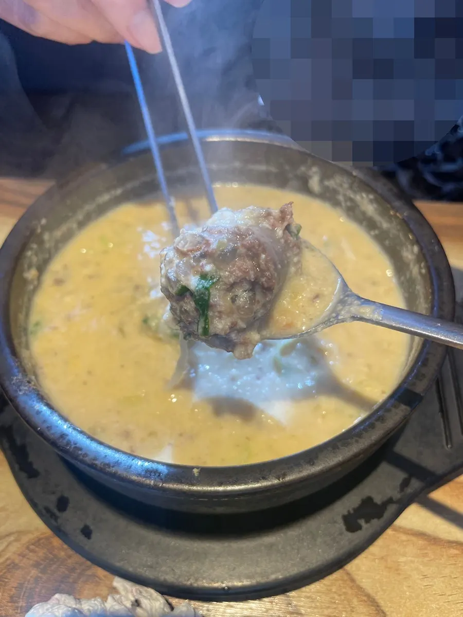 콩비지순대국 한 그릇