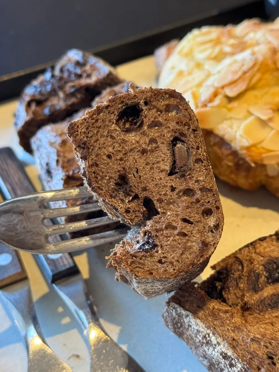 Baguette with a rich chocolate flavor