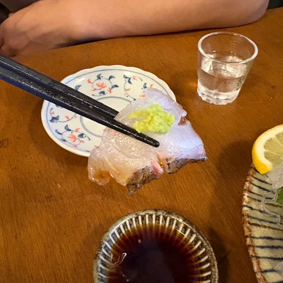 참돔과 돗돔이 섞인 숙성회