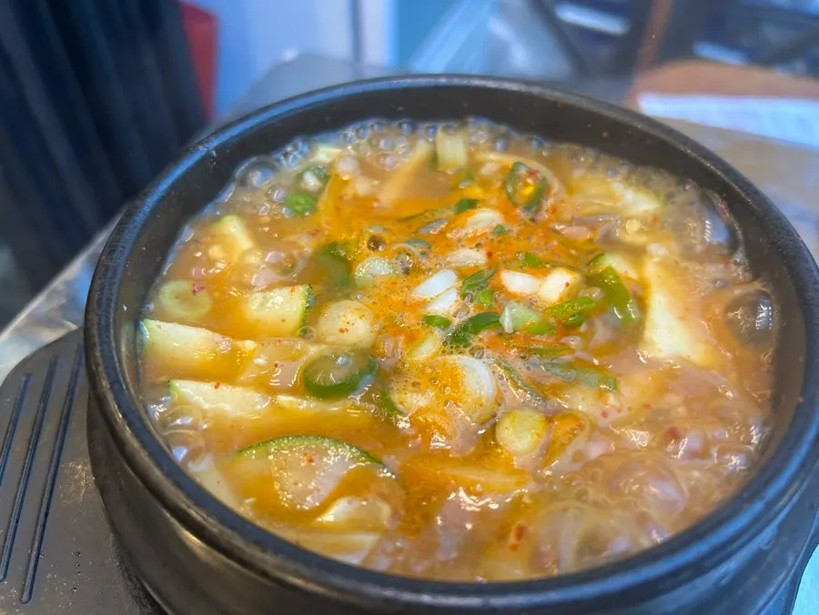 국물이 자박한 된장술밥