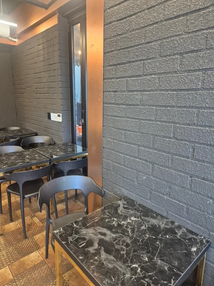 Café interior with spacious indoor seating