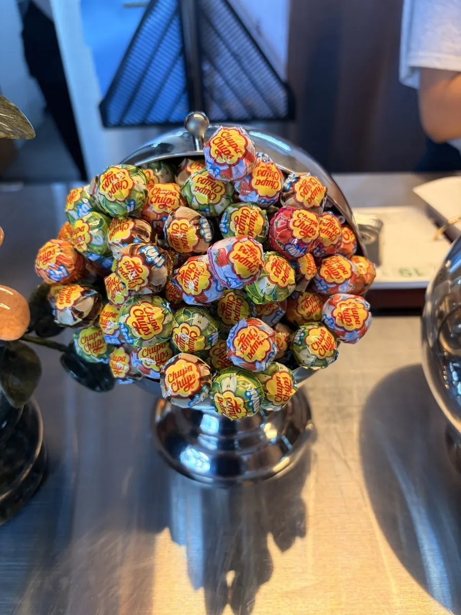 Candy set out at the register