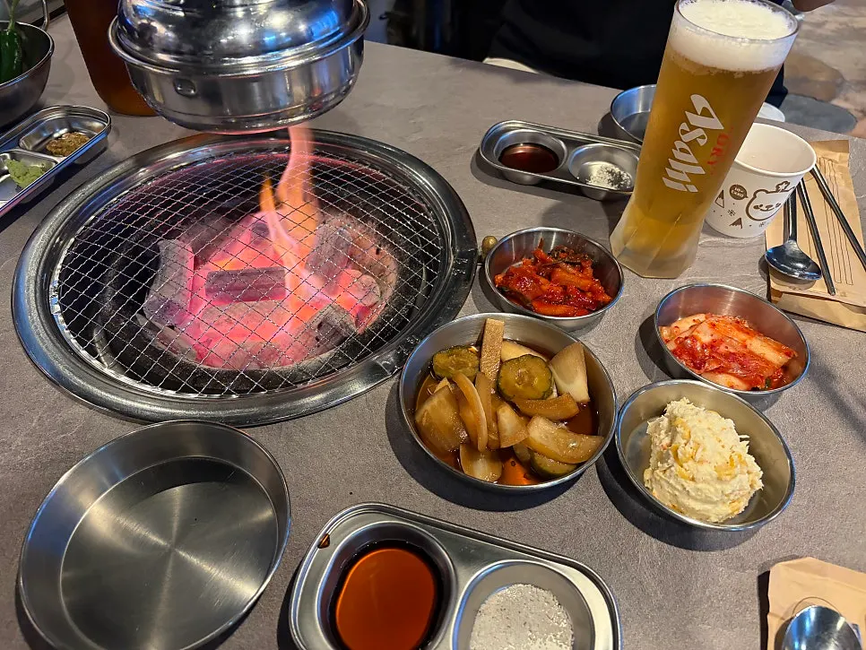 아사히 생맥주 한 잔