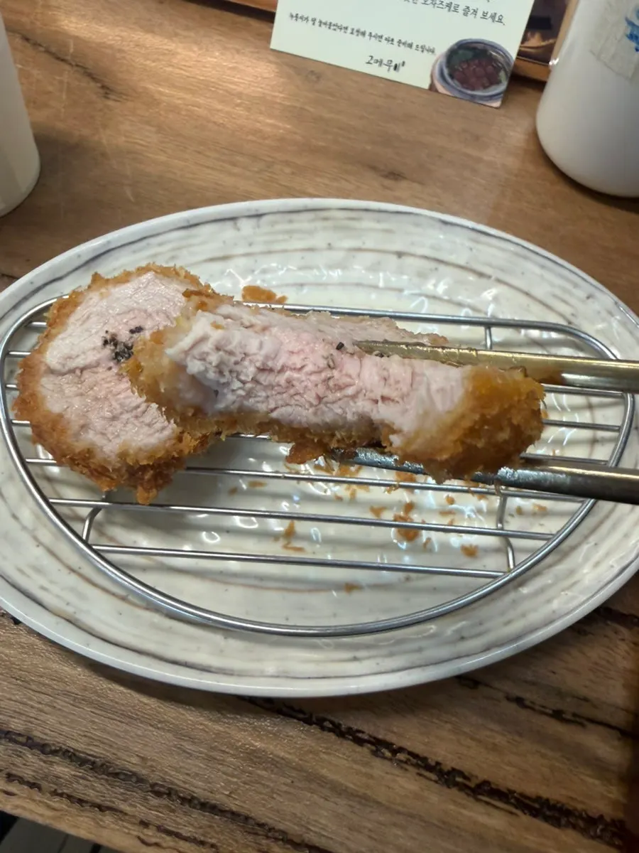 육즙이 촉촉한 히레카츠 단면