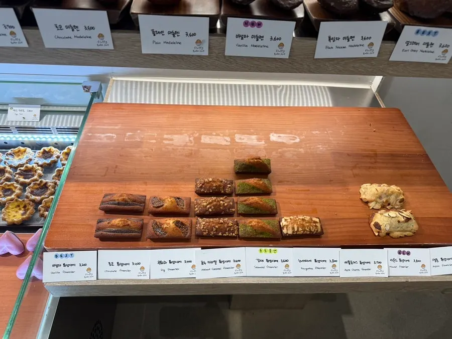 Pastries packed into a gift arrangement