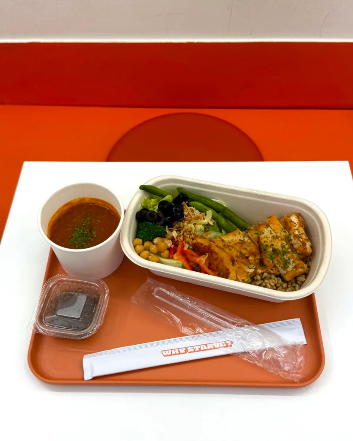 Full spread of the chicken oat protein box